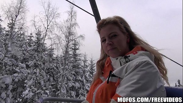 Download Video - Busty blonde skier is paid to come back to the lodge and fuck