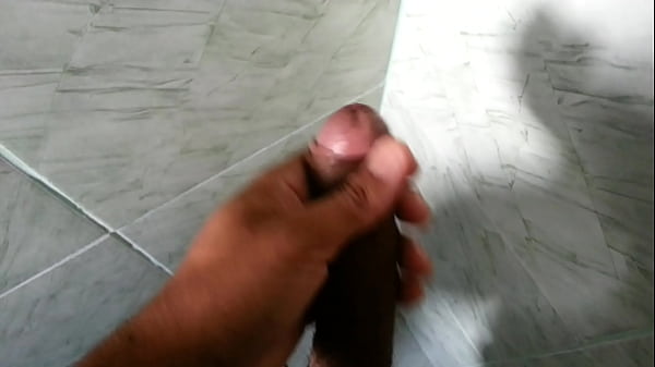 Punheta no banheiro