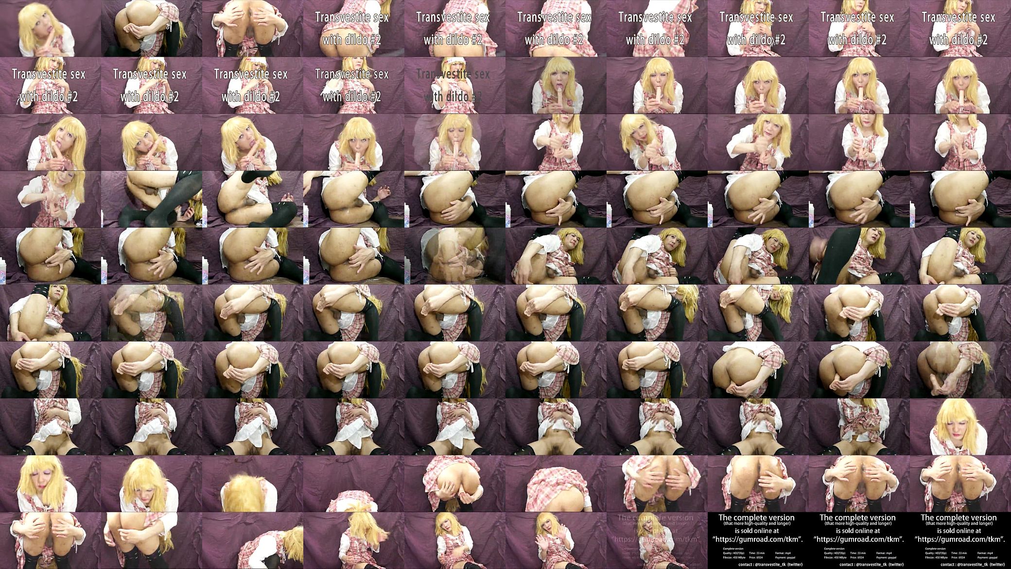 Transvestite sex with dildo #2 预览图