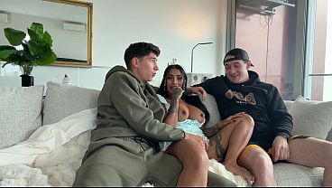 MY FRIEND IS COMING OVER AND WE'RE CUMRING ON MY GIRLFRIEND YASMINA KHAN'S TITS