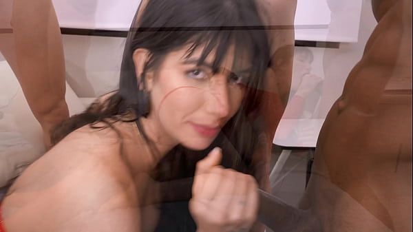 Brunette Fills All her Holes at Once in Hardcore Gangbang - Yenifer Chacon