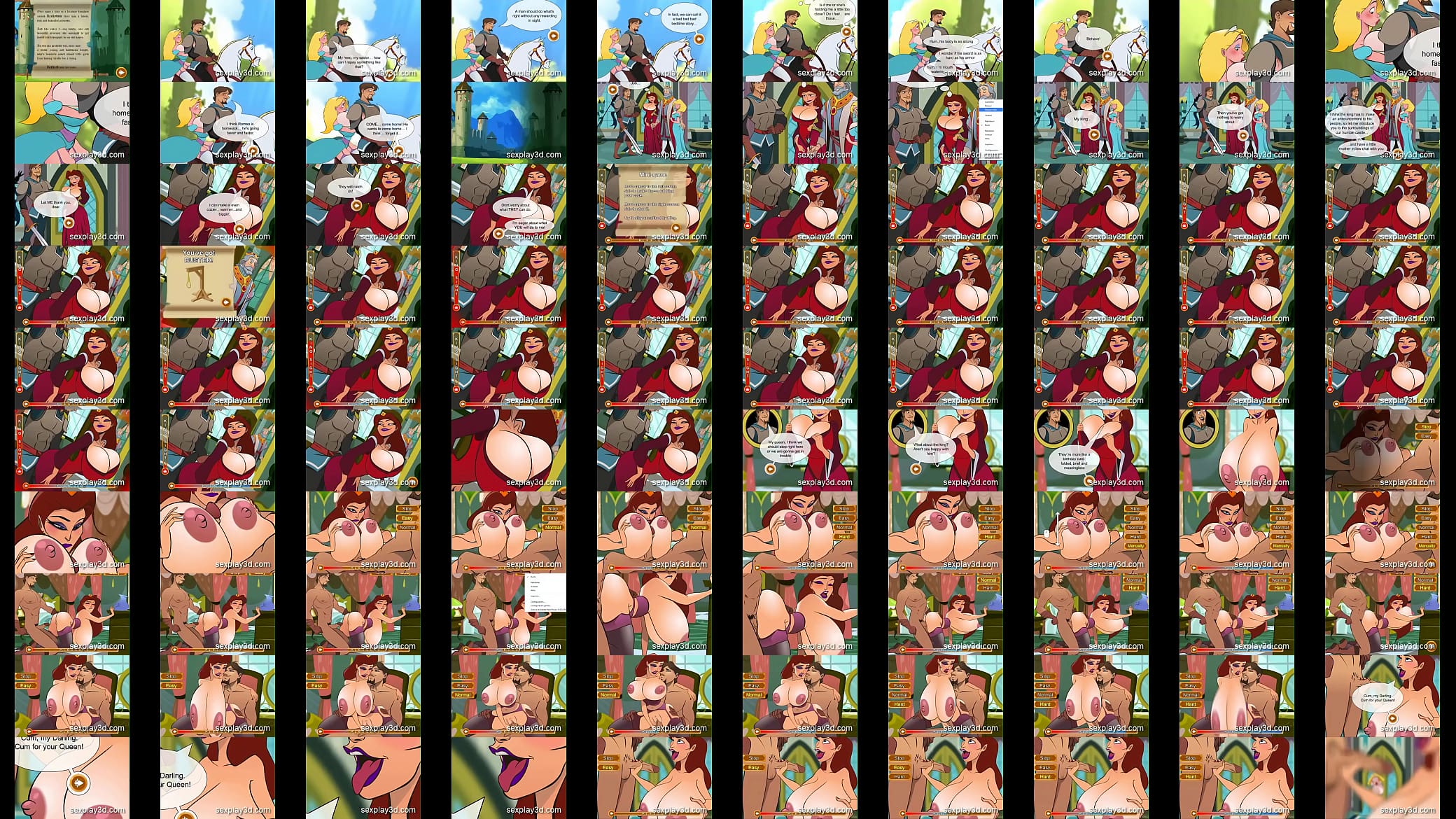 3D Hentai sex game Fucking the kingdom&#039;s slut queen 预览图
