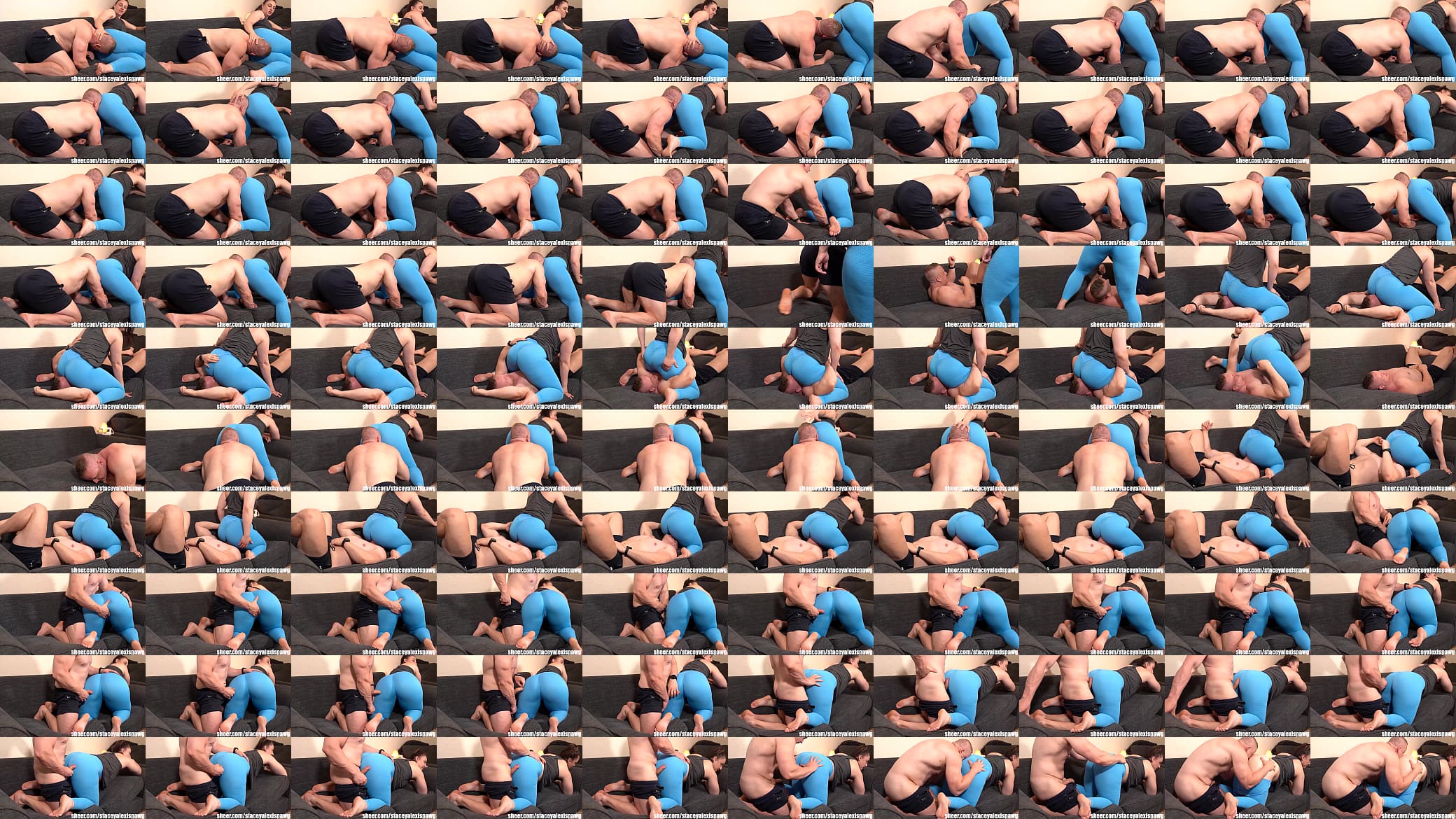 Domination Facesitting and Ass Worship in Sexy Yoga Tights 预览图