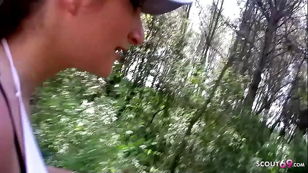 Jogging Mature Woman Charlotte seduce to Beach Sex by Stranger