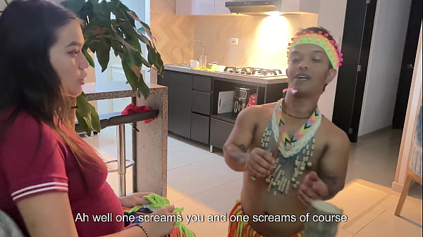 I give an exciting Hawaiian dance to my sexy pregnant stepsister until I end up making her very horny and fuck her hard with my huge and delicious cock in her tight pussy and fill it with all my milk.