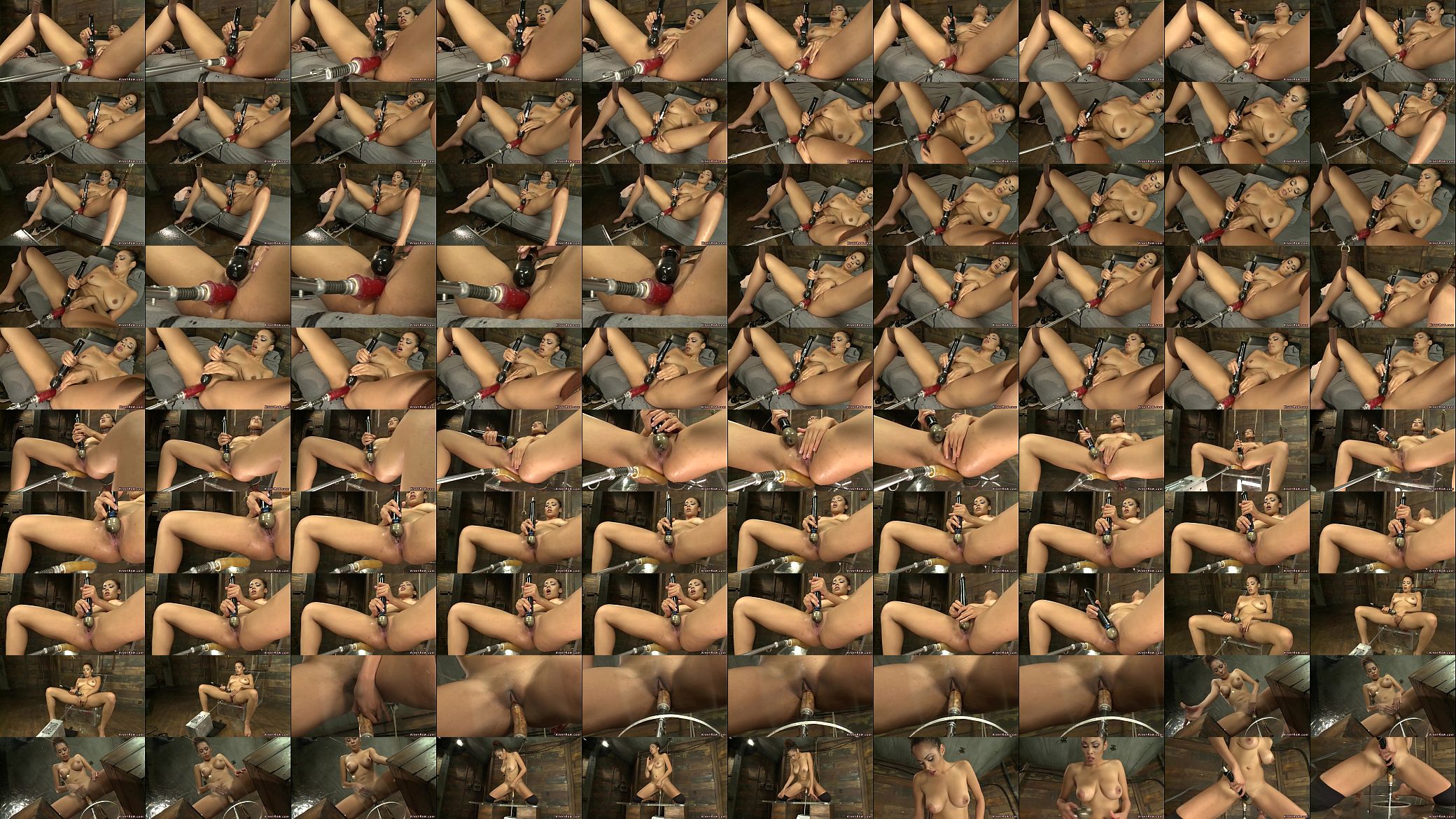 Bound sexy squirter fucking machine 预览图