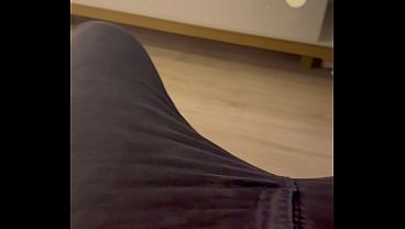 After the show, it was at home that my cuckold got off with a blowjob from his hotwife: I teased him, gave him head, and got him all worked up. All it took was for me to touch his asshole and he came!