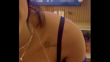 After the show, it was at home that my cuckold got off with a blowjob from his hotwife: I teased him, gave him head, and got him all worked up. All it took was for me to touch his asshole and he came!