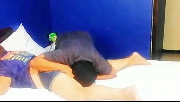 I find my mature milf neighbor in her room and end up sucking her pussy