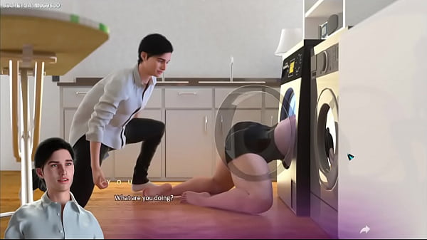 Download Video - Apocalust By Psychodelusional - Fucking His Stuck Stepmom in the Ass while She is Stuck in the Dryer