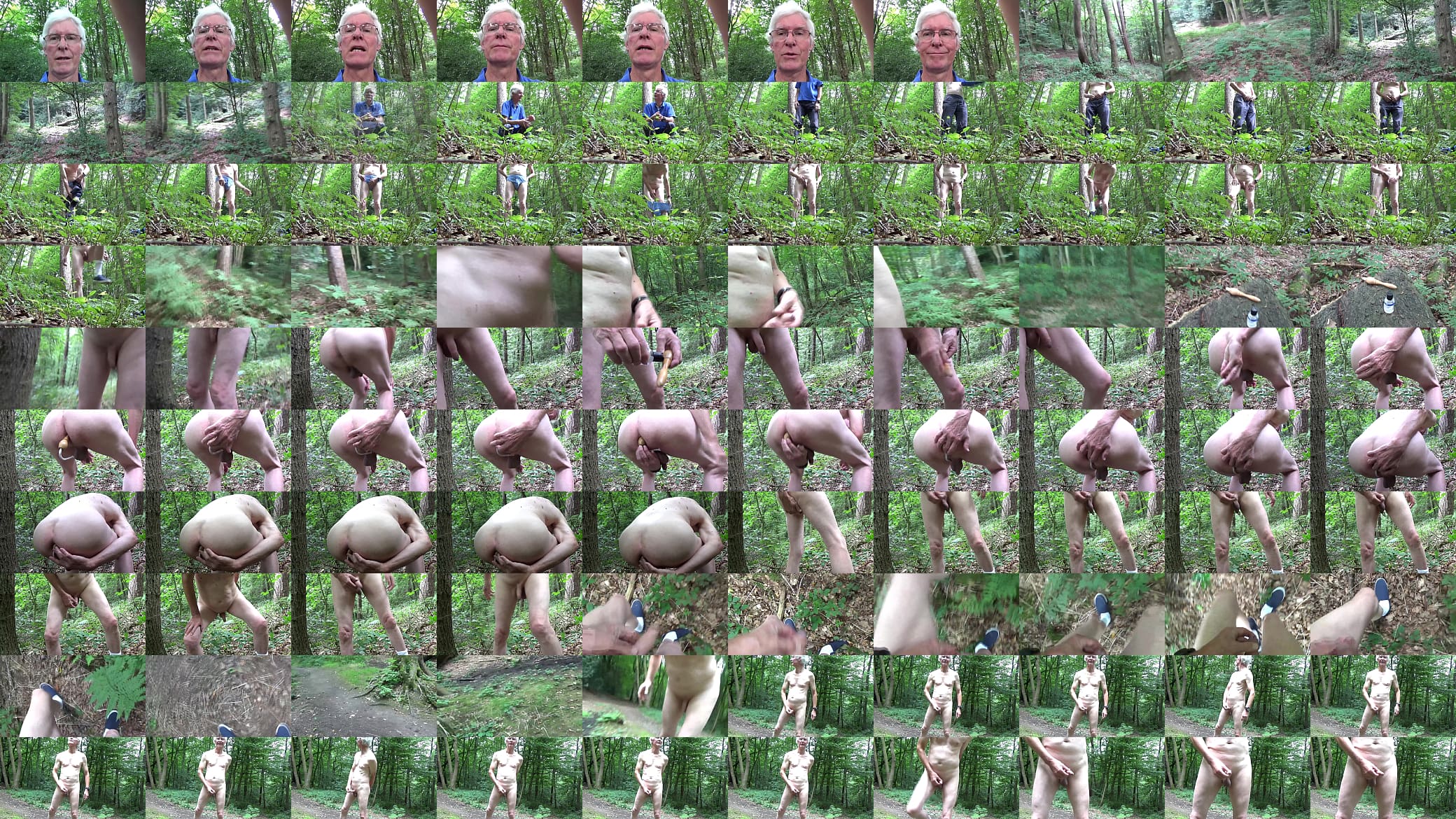 Nearly caught wanking in wood 预览图
