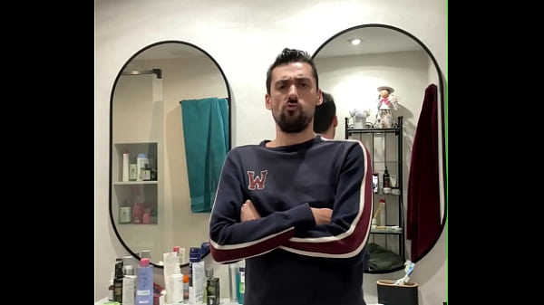 dom top showing big cock and jerking off