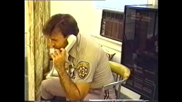 Gay officer takes cock down his throat