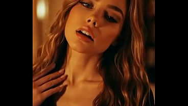Take Me Tonight – Blonde Seduction by the Fireplace (AI-generated)