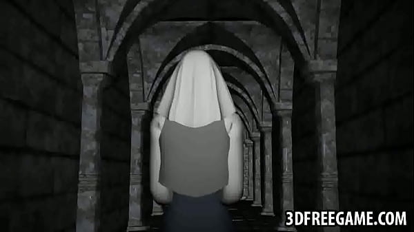 Tasty 3D cartoon nun getting her pussy pounded