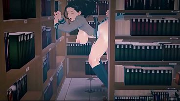thumb momo in library