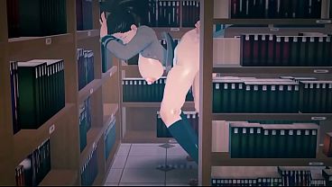 thumb momo in library