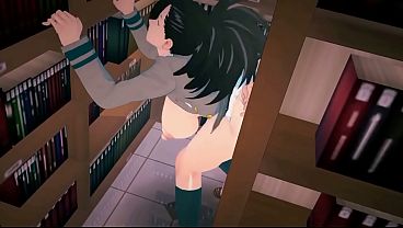 thumb momo in library