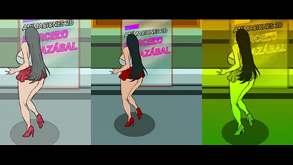 Big Ass Girl 2D Animation