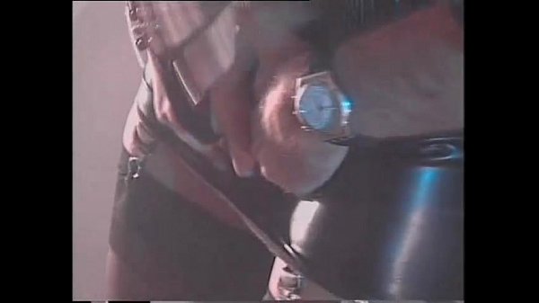 Vintage porn with Venere Bianca in latex dress fucked by two men