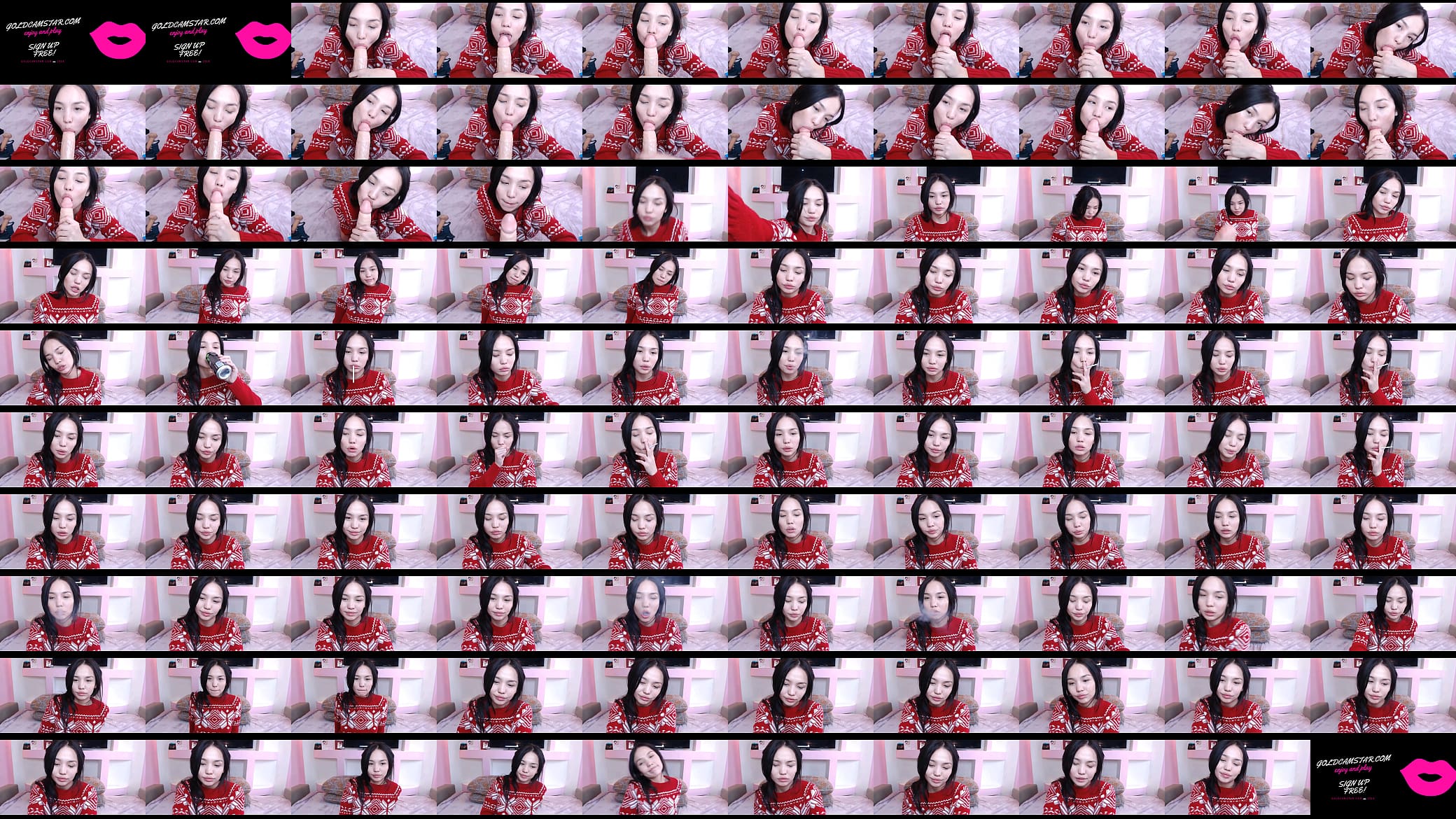 Asian Cam-girl Blowjob on Cam 预览图