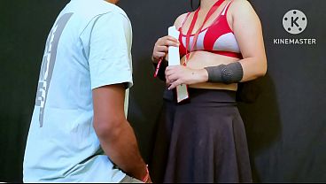 Sweety my massage parlor office receptionist entered in my cabin during masturbating got very hot sex after blowjob