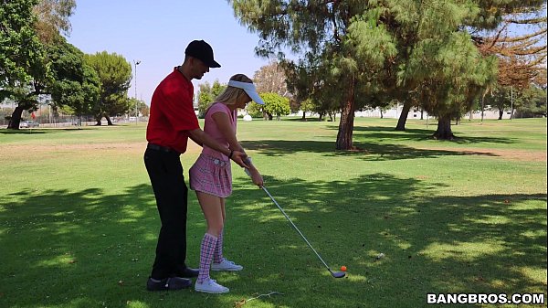 Sexy Golfer Girl gets on Her Knees for Dick