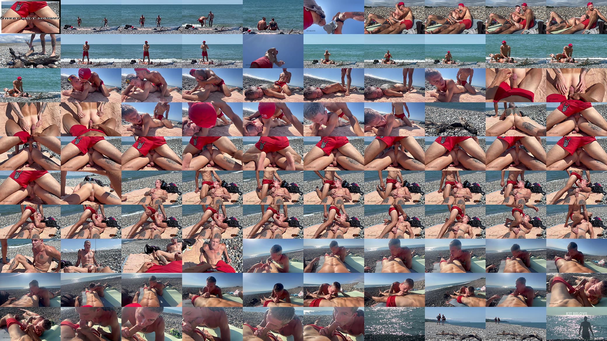 Great fucking after swimming. Kit Belove cums twice in Falcon Al ass right on the beach 预览图
