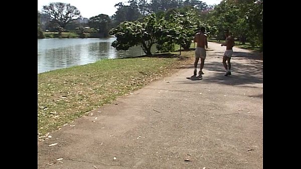 Download Video - Gay threesome in the pool