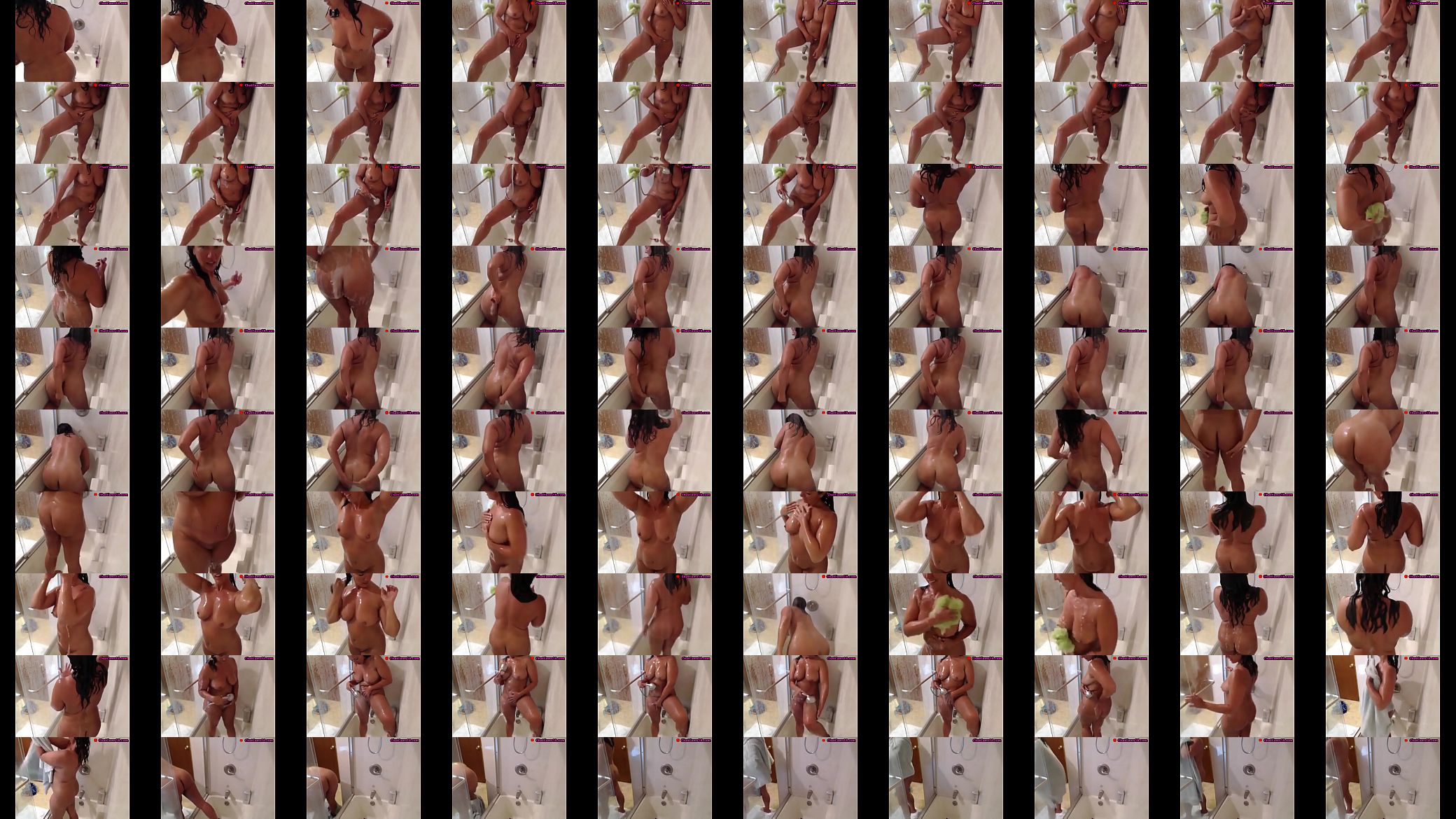 milf showers and plays on cam 预览图