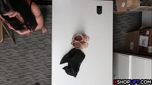 Asian teen suspected and fucked by a mall cops big cock