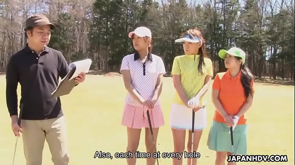 On hole three she gets a cock sucking penalty