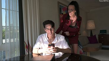 POV: Your Big Titty Boss GRABS Your DICK!!! Mandy Bright gets fucked