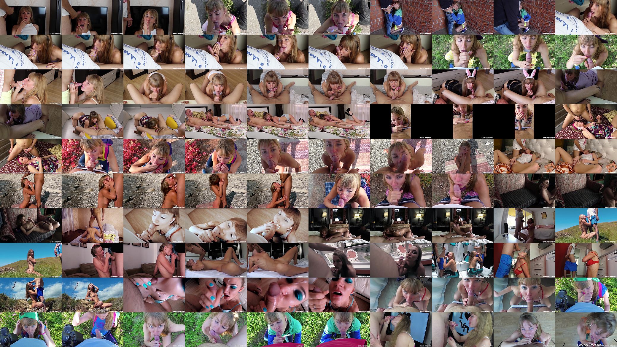 The most insane amateur cumshot compilation from russian cumswallow slut Sasha Bikeyeva - Part 1 预览图