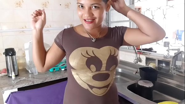 Horny Vip Tigress frees her ass for gifted in the kitchen