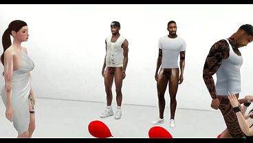 Billie banged by big black cocks