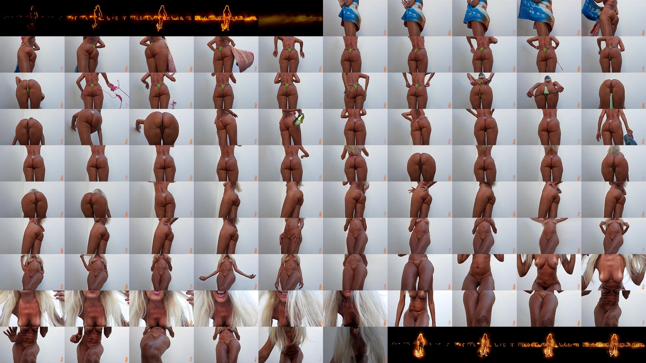 exhibitionist hot wife showing her all tanned body 预览图
