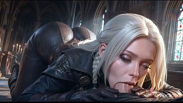 I tamed this cruel Lady Maria in an antique coat, took her deadly blades and fucked her wet pussy hard on the floor [AI]