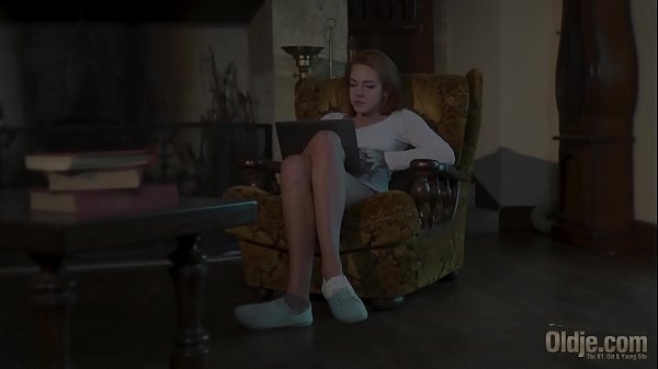 Old man fucks hardcore a teen redhead licks her pussy and she takes facial