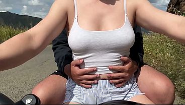 DiDi customer notices I'm not wearing a bra and puts his hand in my underwear