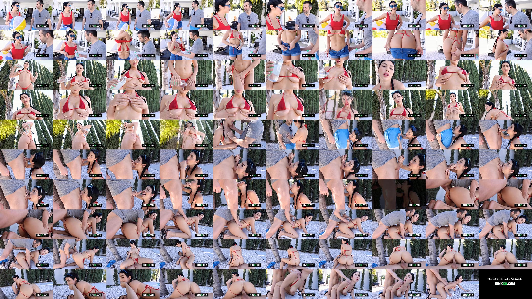 Curvy teen slut Queenie Sateen getting fucked in the backyard 预览图