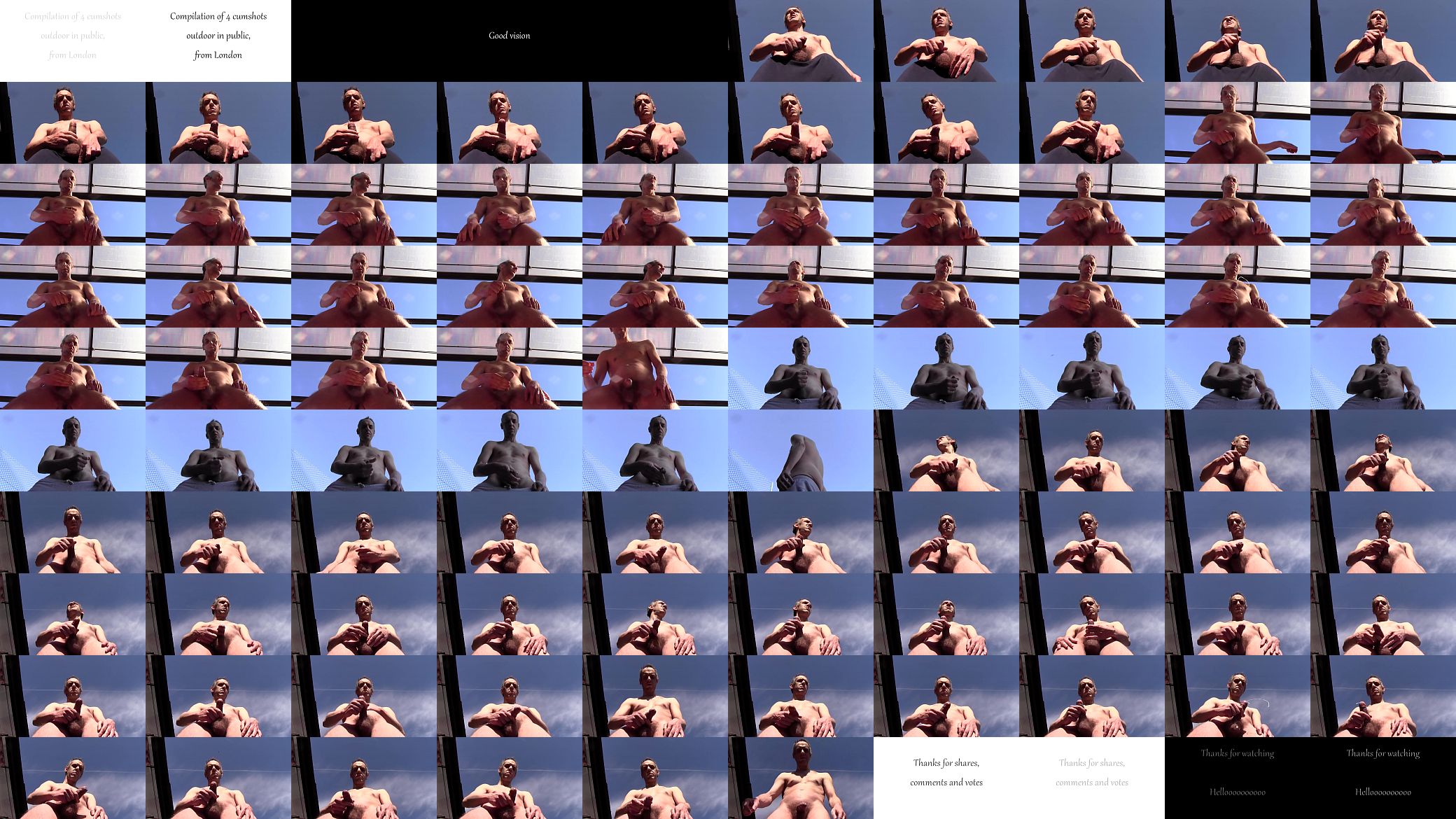 COMPILATION OF 4 VIDEOS WITH HUGE CUMSHOTS OUTDOOR IN PUBLIC, AMATEUR SOLO MALE 预览图