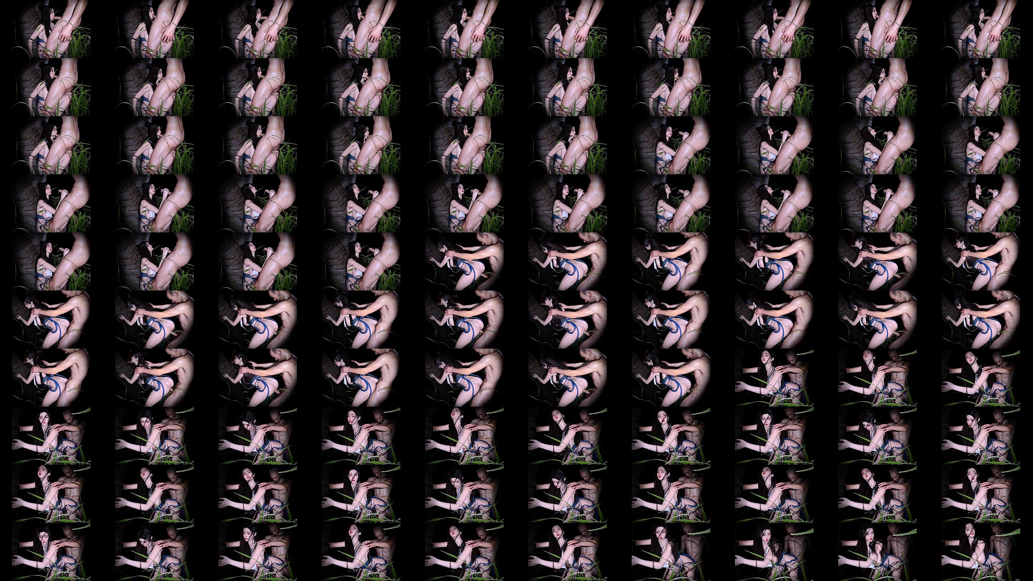 3D sexy Asian slut got fucked so hard in the wild 预览图