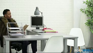 FREE Scene - Spicy Spanish Senorita Penelope Cross Services a BBC during Job Interview GP1762