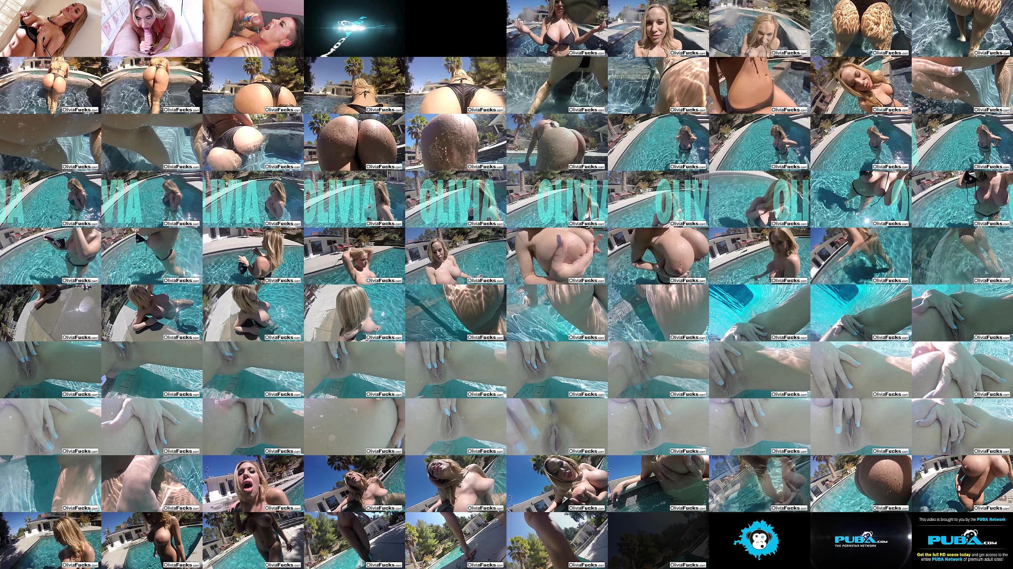 Horny Olivia plays with her pussy underwater 预览图