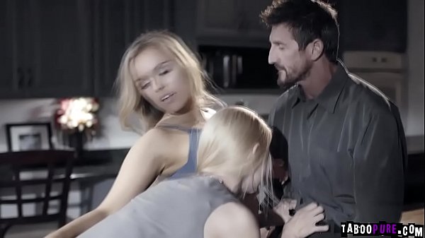 Download Video - Horny family Sarah Vandella and Tommy Gunn enjoys hot threesome fuck with their fake teen dauther&period;