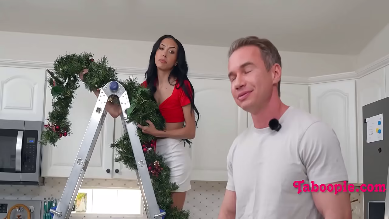 Tiny Step Daughter Looked Delicious On The Ladder