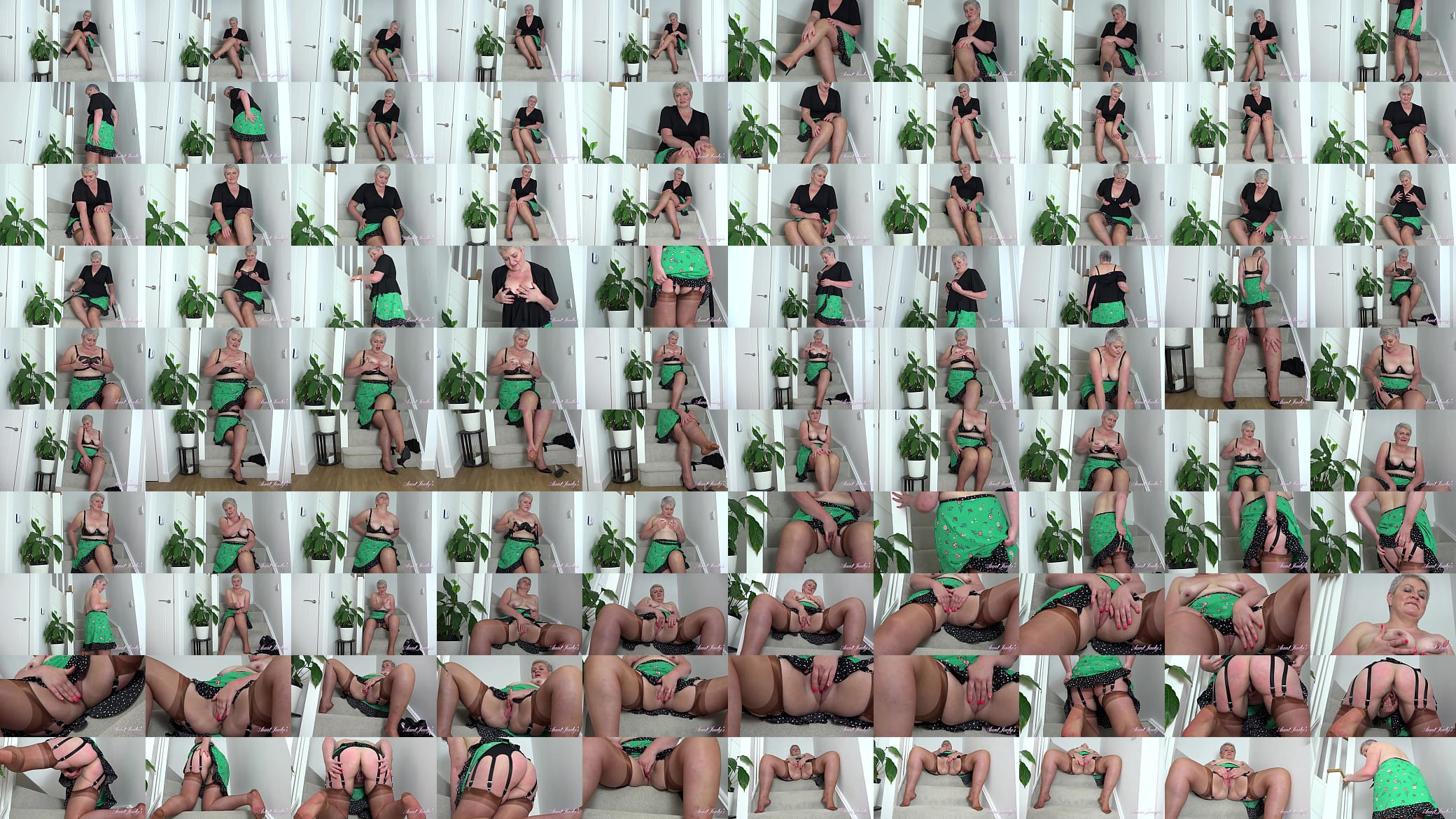 AuntJudys - Short Haired Britsh BBW Mrs.Candy (UpSkirt &amp; Stockings) 预览图