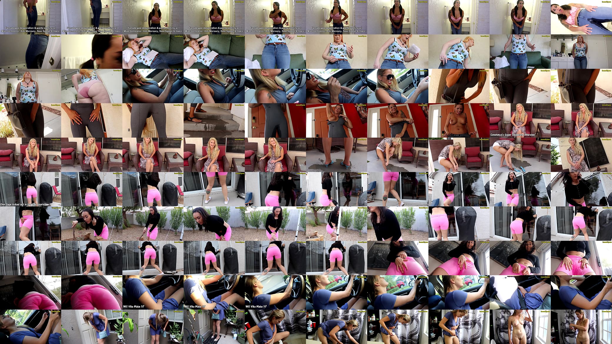 sexy female pee desperation and wetting her panties 2021 预览图