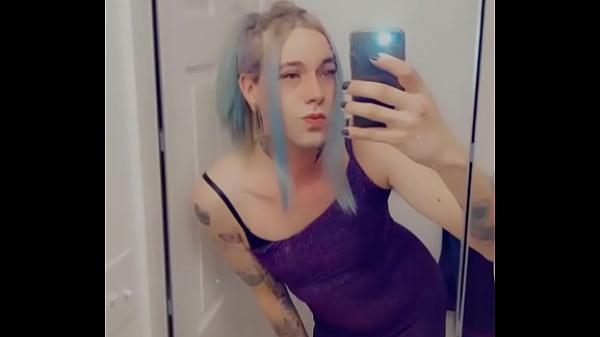 Pretty Purple Minidress Slut Loves Cock